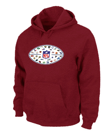NFL Logo Red Pullover Hoodie