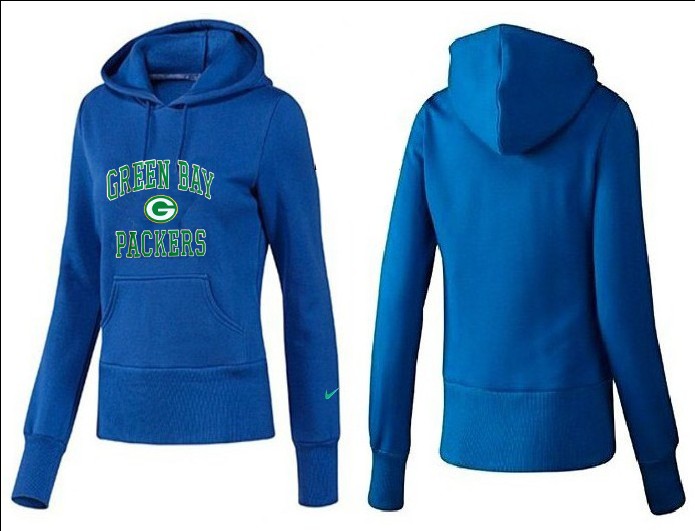 Nike Green Bay Packers Blue Women Hoodie