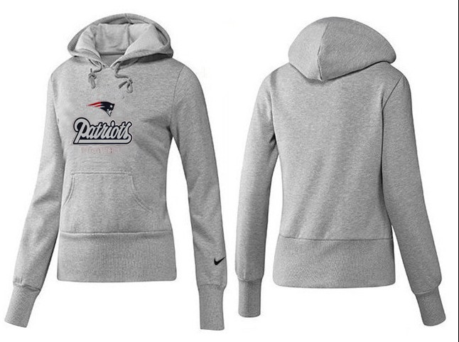 Nike New England Patriots Grey Color Hoodie for Women