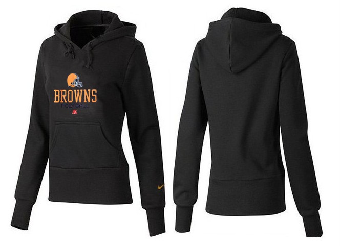 Nike Cleveland Browns Black Color Women Hoodie