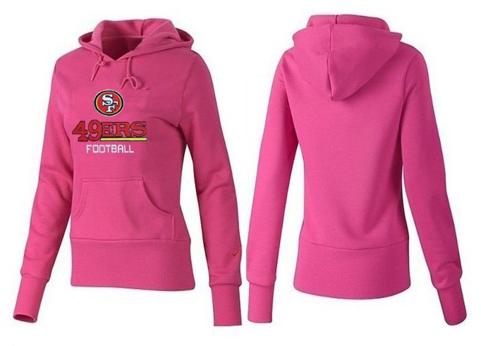 Nike San Francisco 49ers Logo Pink for Women Hoodie