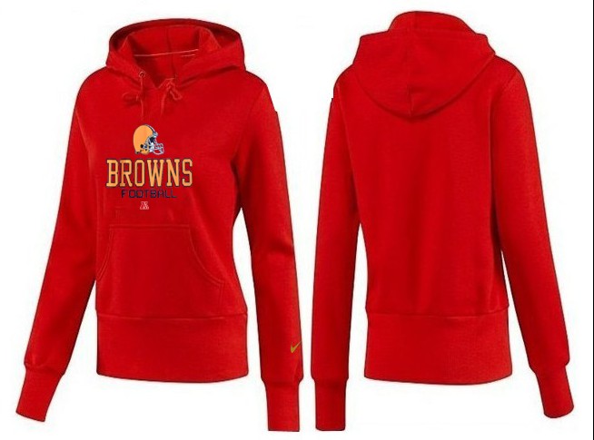 Nike Cleveland Browns Red Women Hoodie