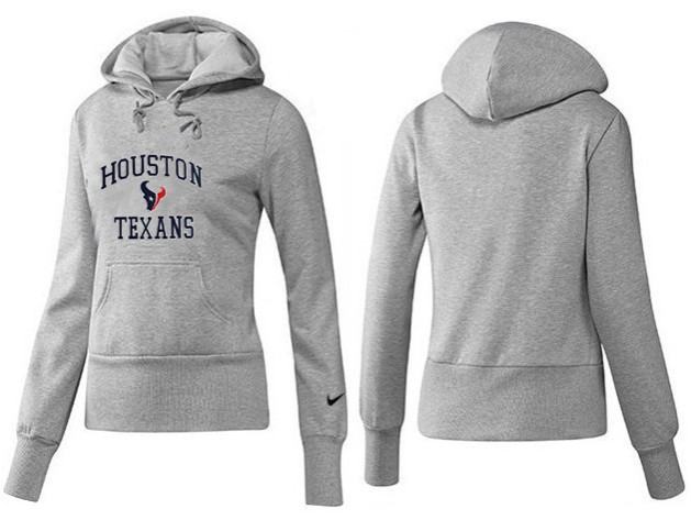 Nike Houston Texans Grey Color Women Hoodie