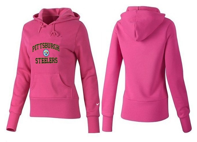 New Pittsburgh Steelers Women Pink Hoodie