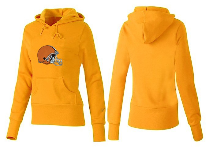 Nike Cleveland Browns Women Yellow Color Hoodie