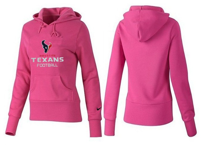 Nike Houston Texans Women Pink Hoodie