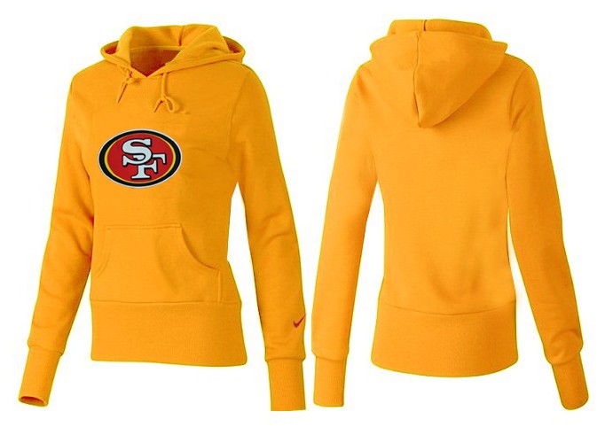 Nike San Francisco 49ers Logo Yellow Women Hoodie