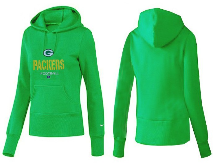 Nike Green Bay Packers Green Color Lady Hoodie