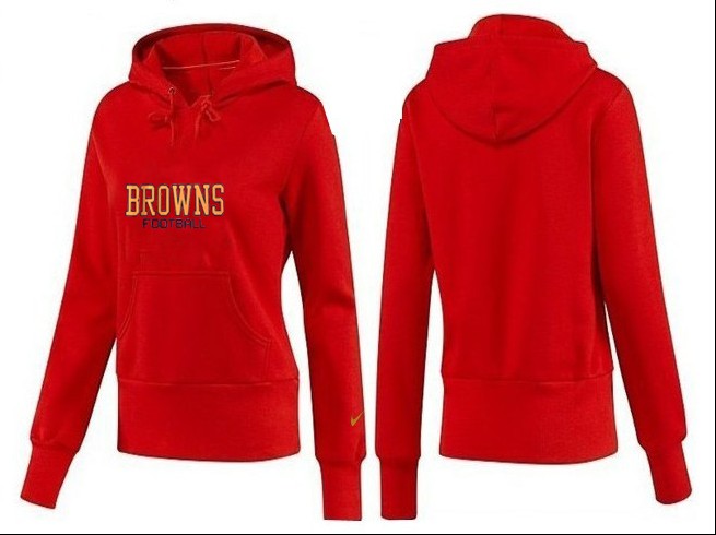 Nike Cleveland Browns Red Hoodie for Women