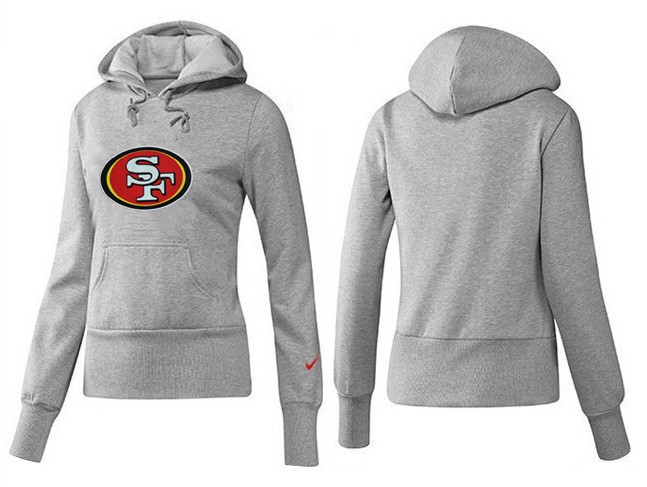 Nike San Francisco 49ers Logo Grey Women Hoodie