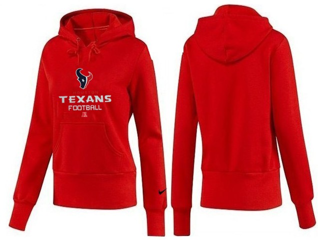 Nike Houston Texans Red Hoodie for Women