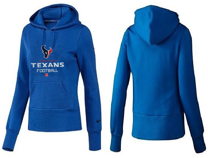 Nike Houston Texans Blue Hoodie for Women