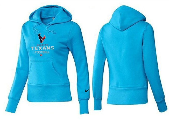 Nike Houston Texans L.Blue Women Hoodie