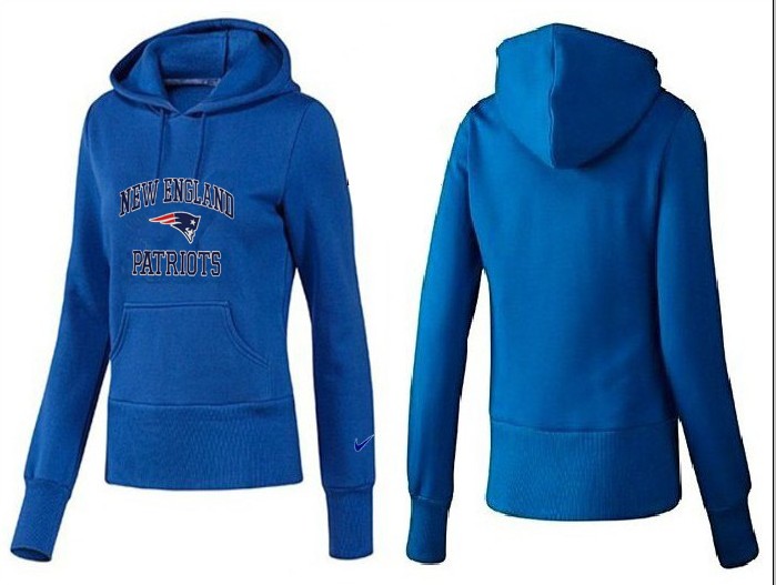 Nike New England Patriots Blue Color Hoodie for Women