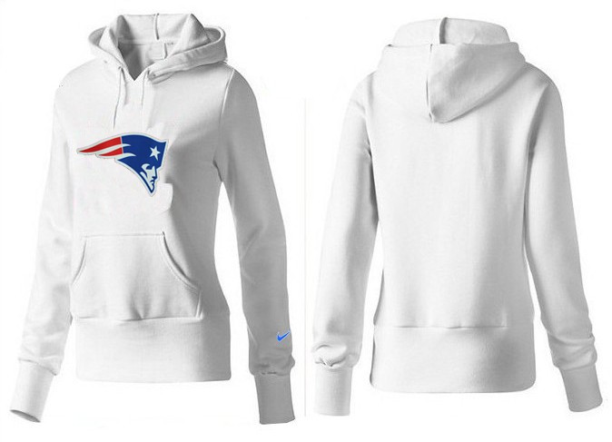 Nike New England Patriots White Hoodie for Women