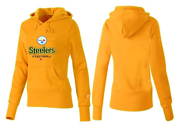 New Pittsburgh Steelers Women Yellow Hoodie
