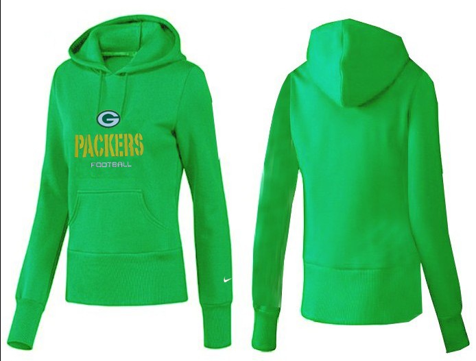 Nike Green Bay Packers Green Color Hoodie for Women