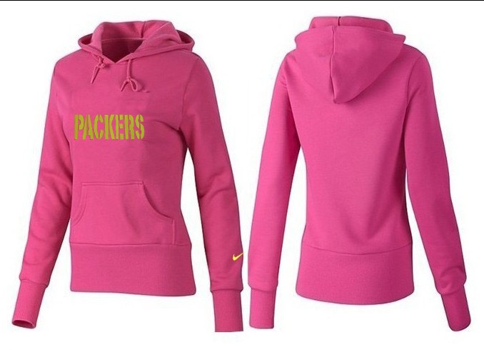 Nike Green Bay Packers Pink Women Hoodie