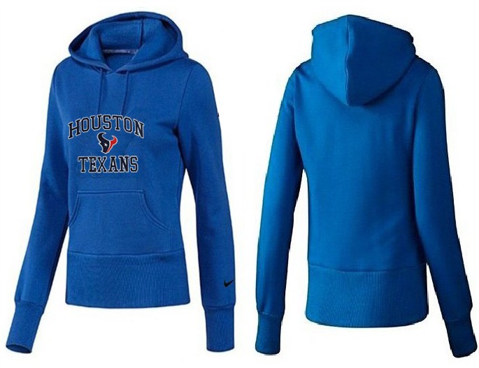 Nike Houston Texans Blue Color Women Hoodie