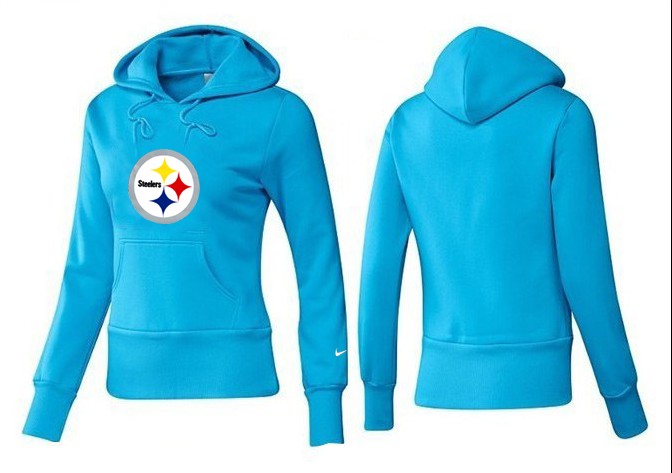 New Pittsburgh Steelers Light Blue Hoodie for Women