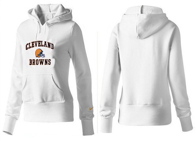 Nike Cleveland Browns White Women Hoodie