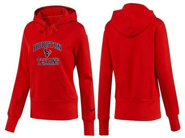 Nike Houston Texans Red Color Women Hoodie