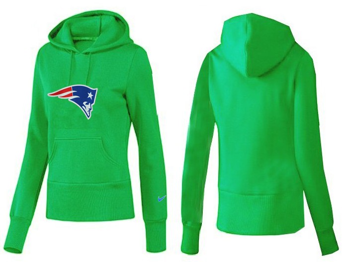 Nike New England Patriots Green Color Women Hoodie