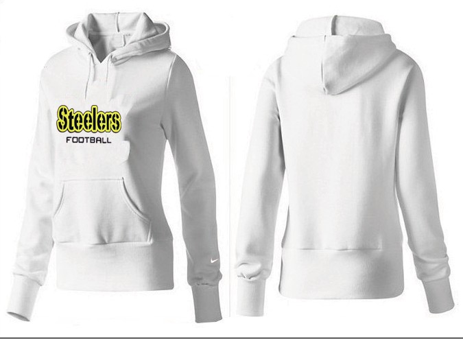 New Pittsburgh Steelers Women White Color Hoodie