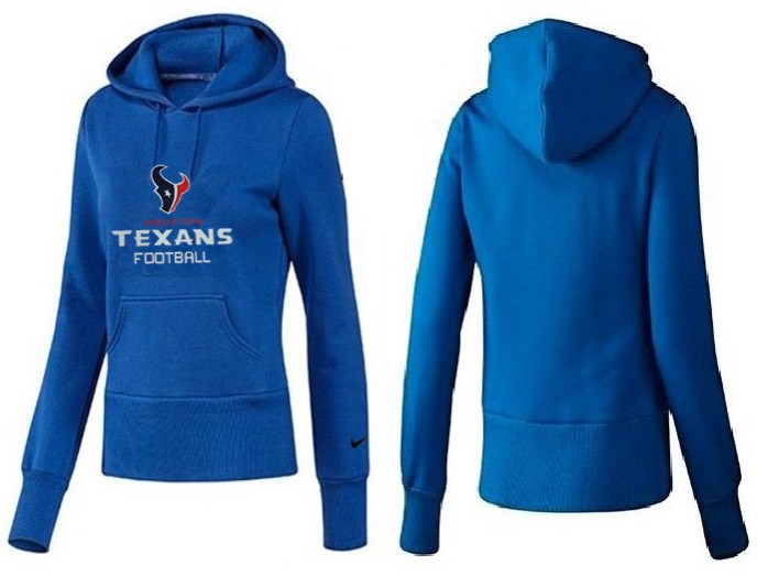 Nike Houston Texans Blue Color Hoodie for Women