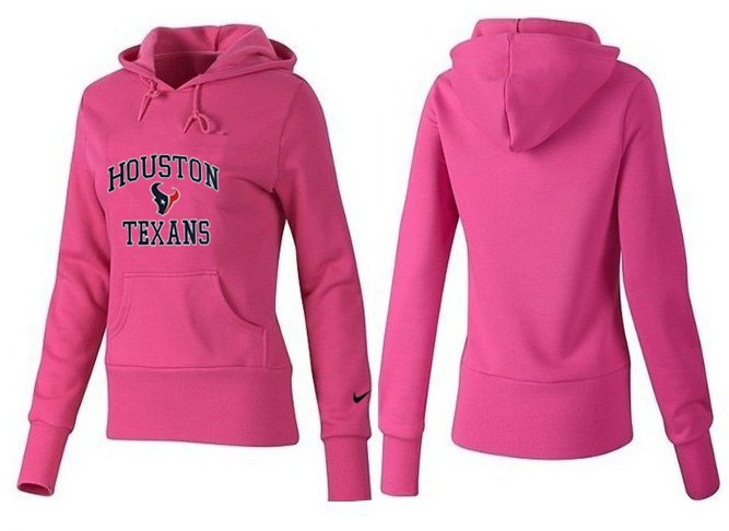 Nike Houston Texans Pink Color Women Hoodie