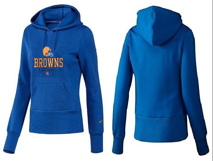 Nike Cleveland Browns Blue Women Hoodie