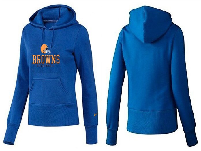 Nike Cleveland Browns Women Blue Color Hoodie