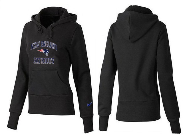 Nike New England Patriots Black Color Hoodie for Women