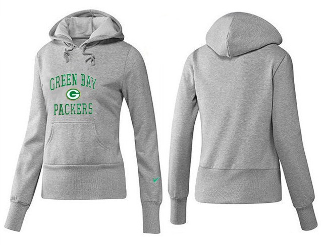 Nike Green Bay Packers Grey Women Hoodie