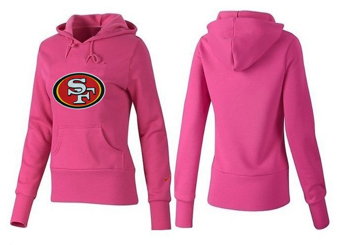 Nike San Francisco 49ers Logo Pink Women Hoodie