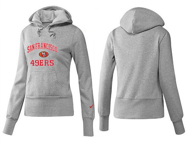 Nike San Francisco 49ers Logo Women Hoodie Grey Color