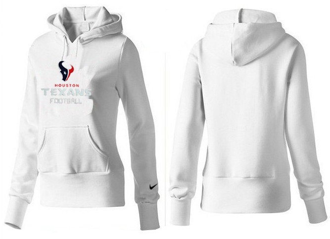 Nike Houston Texans Women White Color Hoodie