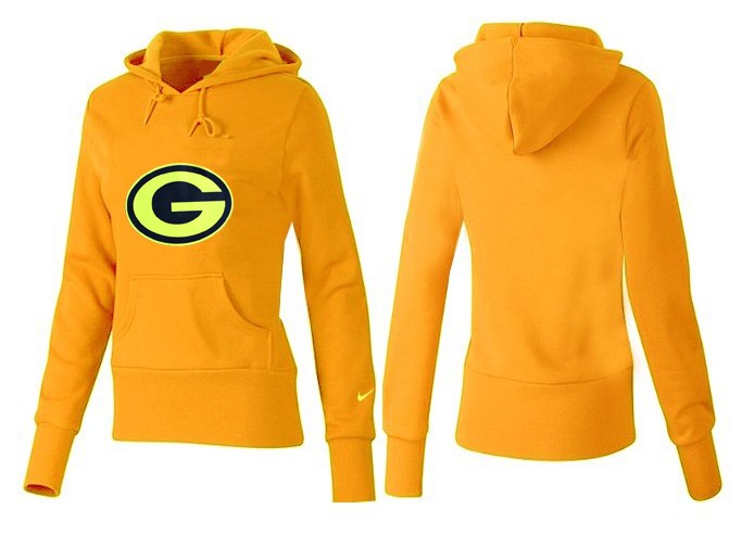 Nike Green Bay Packers Yellow Hoodie for Women