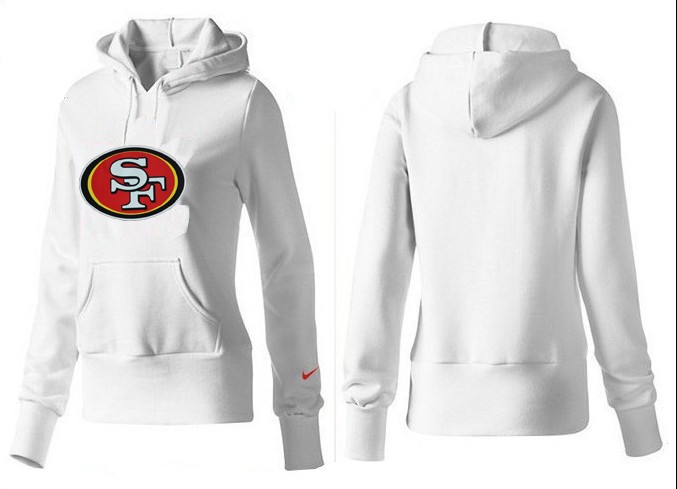 Nike San Francisco 49ers Logo White Women Hoodie