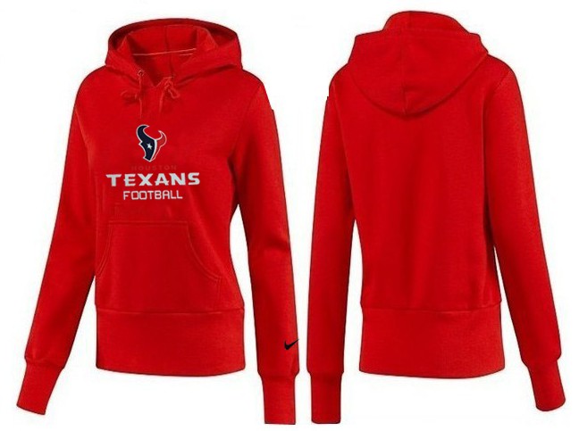 Nike Houston Texans Red Color Hoodie FOR Women