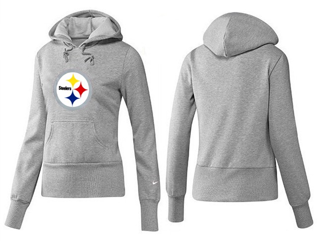New Pittsburgh Steelers Grey Color Hoodie for Women