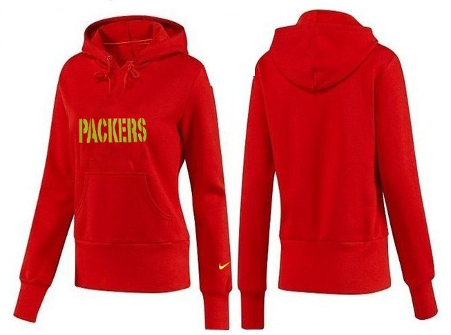 Nike Green Bay Packers Women Red Color Hoodie