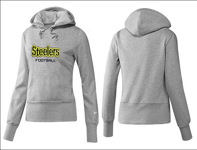 New Pittsburgh Steelers Grey Hoodie for Women