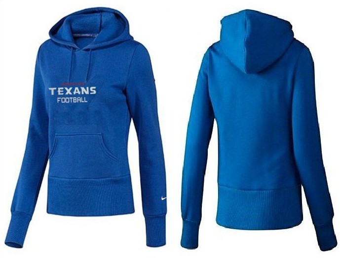 Nike Houston Texans Women Blue Hoodie