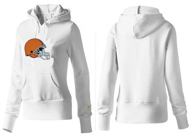 Nike Cleveland Browns Women White Hoodie