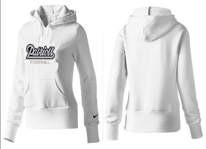 Nike New England Patriots White Color Women Hoodie