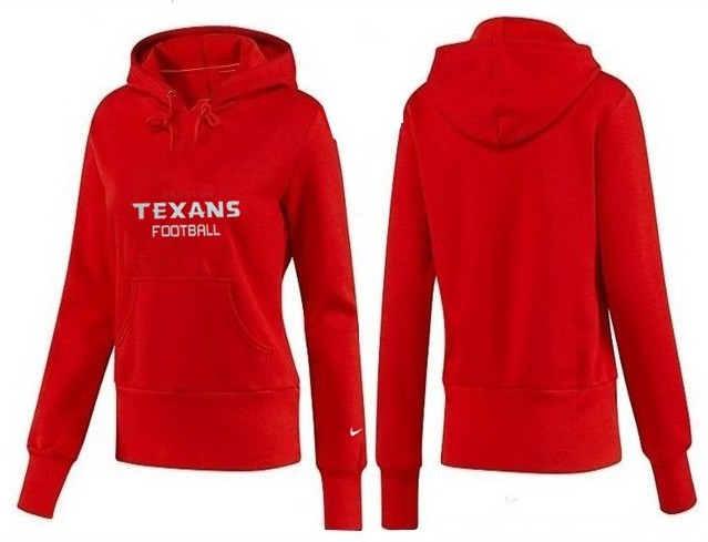 Nike Houston Texans Women Red Hoodie