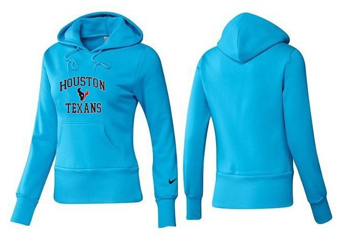 Nike Houston Texans Light Blue Color Women Hoodie