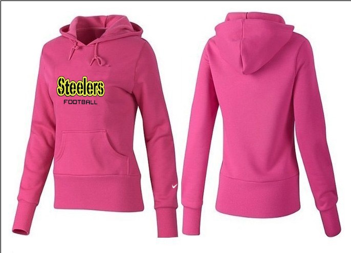 New Pittsburgh Steelers Pink Color Hoodie for Women