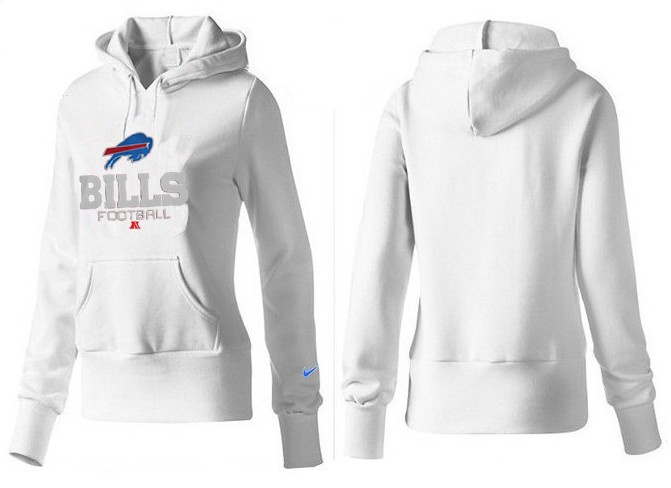 Nike Buffalo Bills White Hoodie for Women